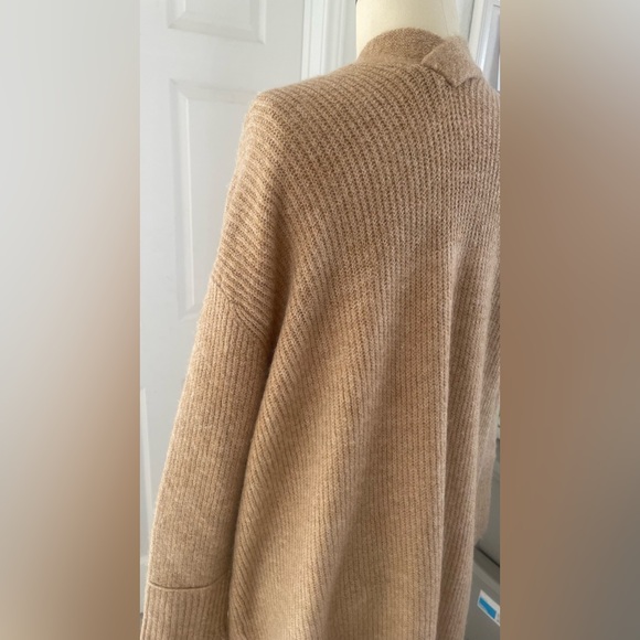 Vince Camuto Tan Open-Front long Cardigan - Picture 5 of 14